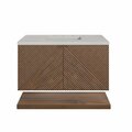 James Martin Vanities Marcello 36in Single Vanity, Chestnut w/ 3 CM Eternal Serena Top D200-V36-CSN-3ESR